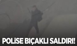 Polise bıçaklı saldırı: 2 polis yaralandı