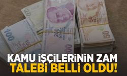 Kamu işçilerinin zam talebi belli oldu