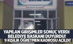 Manisa’da belediye başkanı duyurdu… İlçeye 9 kişilik öğretmen kadrosu açıldı!