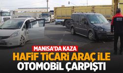 Manisa’da kavşakta korkutan kaza… İki araç çarpıştı: 1 yaralı