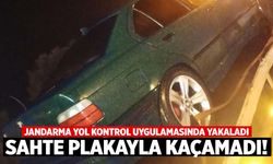 Manisa’da yol kontrolünde sahte plaka oyunu bozuldu!