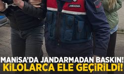 Manisa’da jandarma baskını! 155 kilo ele geçirildi…