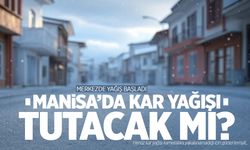 Manisa’da kar yağışı... Kar tutacak mı? Gece sürpriz var!