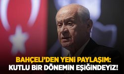 MHP lideri Devlet Bahçeli’den dikkat çeken paylaşım: “Kutlu bir dönemin eşiğindeyiz!”