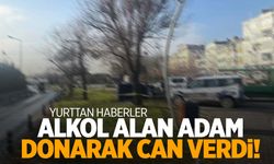 Parkta alkol alarak uyuyakaldı… Donarak can verdi!