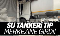 İstanbul’da faciadan dönüldü: Su tankeri tıp merkezine daldı!