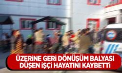 Üzerine geri dönüşüm balyası düşen genç işçi hayatını kaybetti