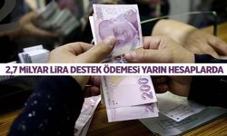 2,7 milyar lira destek ödemesi yarın hesaplarda!