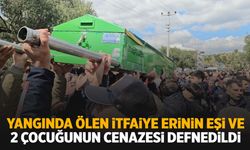 Aydın’da gözyaşları sel oldu aktı… Yangında ölen anne ve iki çocuğu son yolculuğuna uğurlandı