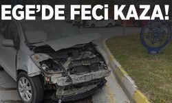 Aydın’da kavşakta korkutan çarpışma!