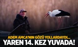 Beklenen buluşma gerçekleşti… Yaren Leylek 14. kez Adem Amca’nın kayığında