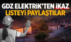 GDZ Elektrik duyurdu! Şarjları doldurun... Manisa elektrik kesintisi