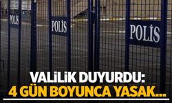 İstanbul Valiliği açıkladı: 4 gün boyunca yasak…