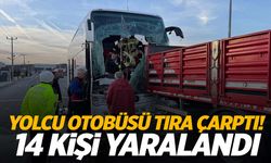 Kütahya’da yolcu otobüsü tıra çarptı: 14 yaralı