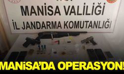 Manisa jandarmasından ruhsatsız silah operasyonu… 3 kişi gözaltına alındı