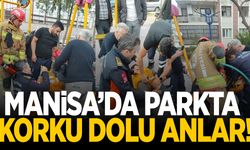 Manisa’da parkta korku dolu anlar!