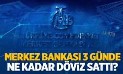 Merkez Bankası 3 günde ne kadar döviz sattı? Rakam ortaya çıktı…