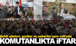 Şehit aileleri ile gaziler komandoların iftar sofrasında buluştu