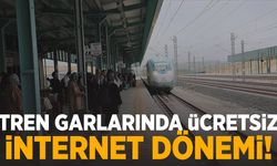 Tren garlarında ücretsiz internet dönemi başladı