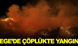 Ege’de çöplükte yangın… Müdahale sürüyor