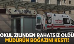 Zil sesinden rahatsız olan şahıs müdürün boğazını kesti