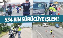534 bin 508 sürücüye işlem!