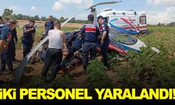 Adana’da jandarmaya ait cayrokopter düştü: 2 personel yaralandı