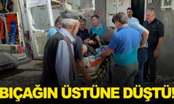 Adıyaman’da ilginç kaza… Bıçağın üstüne düşen genç yaralandı