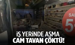 AVM’de korku dolu anlar… İş yerinde asma cam tavan çöktü: 1’i çocuk 2 yaralı