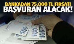 Banka 75.000 TL veriyor! Başvuru yapan herkes alacak…