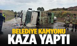 Belediye kamyonu kontrolden çıktı: 1 ölü, 1 yaralı