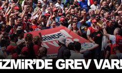 Binlerce işçi Büyükşehir önünde toplandı… İzmir’de grev var!