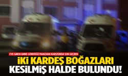 Bir il bu olayı konuşuyor… İki kardeş boğazları kesilmiş halde bulundu!