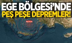 Ege Bölgesi beşik gibi! 15 saatte 19 deprem meydana geldi!