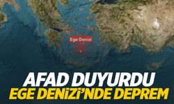 Ege Denizi’nde deprem… AFAD büyüklüğünü duyurdu