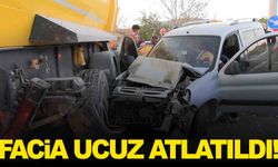 Ege’de hafif ticari araç kamyon kasasına çarptı… Yaralılar var