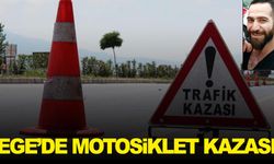 Ege’de motosiklet kazası… Bariyere çarpan motosikletin sürücüsü can verdi