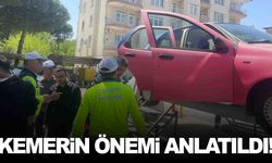 Emniyet kemerinin hayat kurtarıcı etkisini öğrendiler