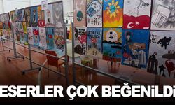 Manisa’da öğrenci ve öğretmenlerden sergi… Eserler çok beğenildi
