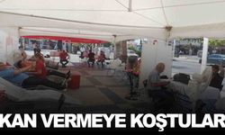 İlçe halkı yoğun ilgi gösterdi… Kan bağışına koştular!