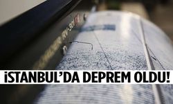 İstanbul’da deprem oldu! 4 büyüklüğünde…