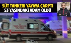 İzmir’de acı ölüm… Süt tankeri yayaya çarptı!