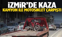 İzmir’de motosikletli gence kamyon çarptı: 1 ölü, 1 yaralı