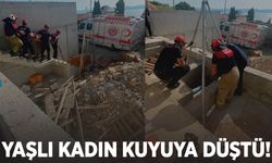 İzmir’de yaşlı kadın kuyuya düştü!