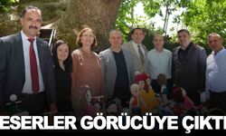 Halk eğitim kursiyerlerinden el sanatları sergisi
