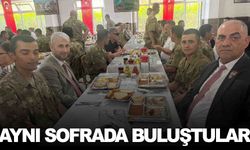 Şehit aileleri, gaziler ve askerler aynı karavanayı paylaştı