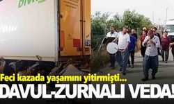 Kaza sonucu hayatını kaybetmişti… Davul zurna eşliğinde toprağa verildi!