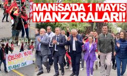 Manisa’da 1 Mayıs manzaraları!... Kortej eşliğinde yürüdüler!