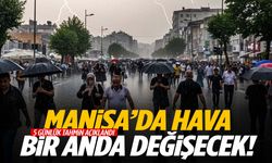 Manisa’da hava bir anda değişecek! 5 günlük tahmin açıklandı…
