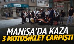 Manisa’da motosikletler kafa kafaya çarpıştı… 2 kişi yaralandı!